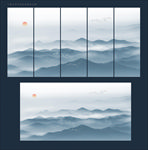 水墨山水画