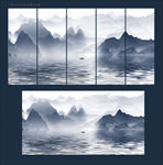 水墨山水画