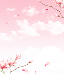 樱花蓝天白云