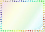 彩虹花样 证书底纹