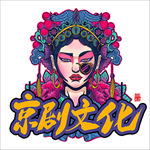 国潮流行印花psd分层
