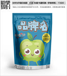青苹果零食包装设计包装袋