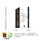 地产精神堡垒 地产导视牌