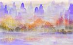 抽象油画