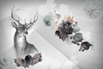 北欧抽象装饰鹿