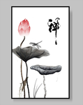 荷花装饰画