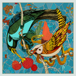 方巾 丝巾 女装图案 数码印花