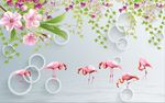 3D梦幻花朵图