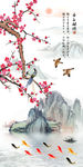 喜上眉梢梅花喜鹊