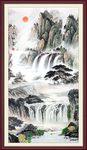 江山如画竖幅