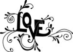 LOVE 字样矢量图