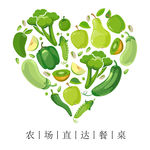 心形水果蔬菜