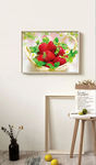 餐厅水果草莓无框画
