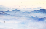 中式水墨山水 山水情 水墨画