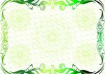 青叶子 许可证书底纹
