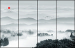 水墨山