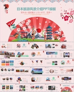 日本旅游风景风光印象PPT模板