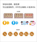 楼层牌标语牌