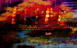 抽象油画
