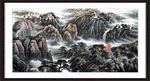 中堂画山水
