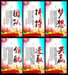 共赢 企业文化墙展板设计