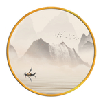 中国风   抽象山水画 大厅装
