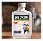 白酒瓶贴设计展开平面图