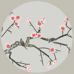 书房花鸟装饰画