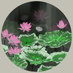 装饰画荷花