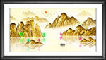 金色山水画