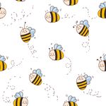 卡通小蜜蜂印花