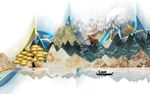 抽象山水画