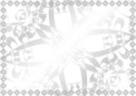 银白素色 加盟证书纹