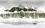 抽象山水装饰画