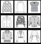 服装上衣款式矢量图设计模板