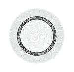 莲花回纹圆盘