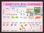 咖啡厅学校心理室或公司玻璃贴画