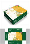 清新风格哈密瓜包装箱包装PSD