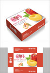 卡通水蜜桃简约包装箱包装礼盒