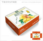 越南芒果高档包装箱包装盒设计