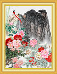 竖幅山水画