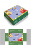 蓝李子水果包装箱包装礼盒设计