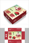 卡通杨梅包装箱包装礼盒设计