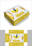 香蕉水果包装箱包装礼盒设计