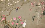 富贵牡丹花鸟图
