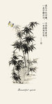 梅兰竹菊四君子中国风无框画