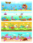 海底恐龙插画