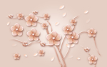 3D花背景墙