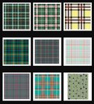 窗帘被套格仔印花纺织图案