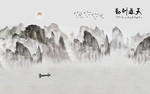 新中式抽象山水